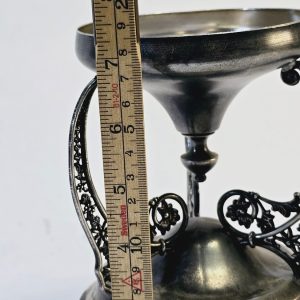 Elegant Vintage Metallskål från Queen City Silver Co. – En Sällsynt Samlarpärla