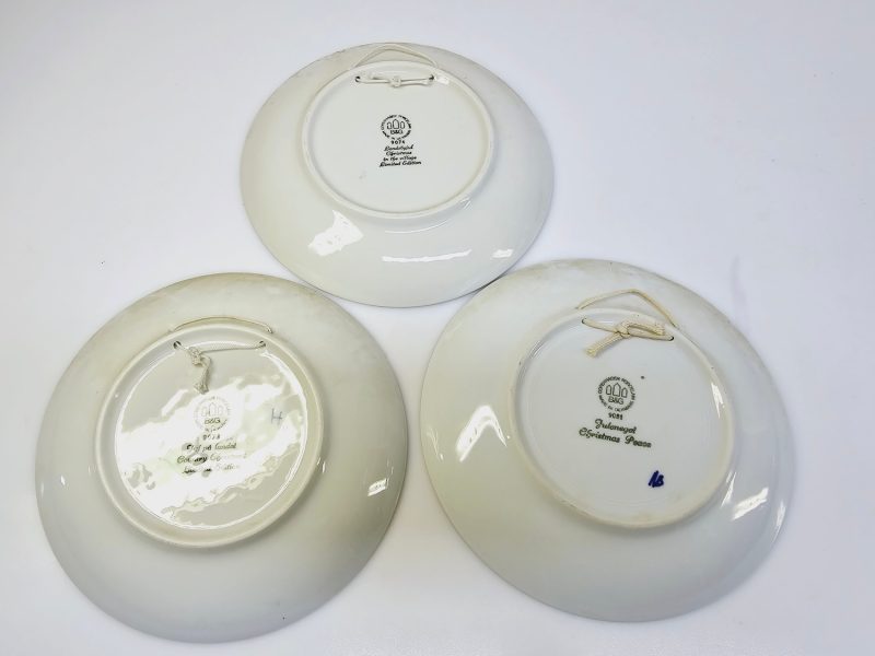 Set med 3 julassietter från B&G Copenhagen Porcelain – Limited Edition