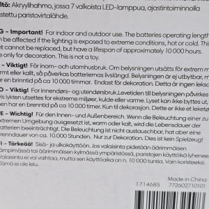 Dekorationsbelysning "Fågel" med Timer - LED för Inne/Utebruk