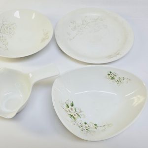 Rörstrand – Elegant blomstermotiv i fyra delar