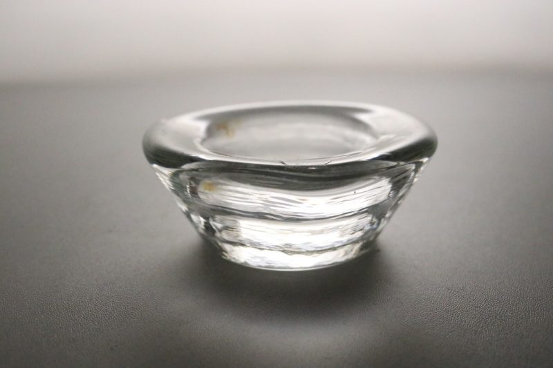 Bergdala glasbruk Ljuslykta / Lykta glas. Klar blå