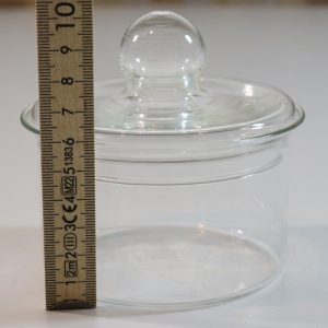 Sockerskål i glas, troligen Signe