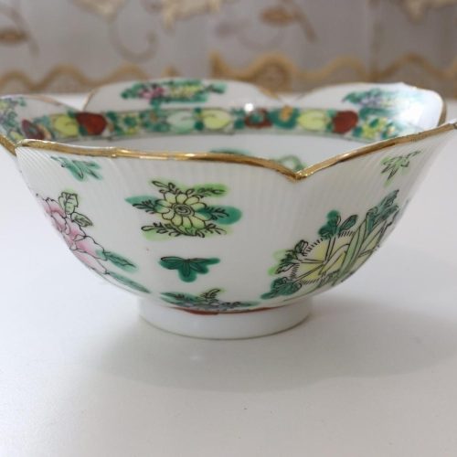 Handmålad Skål, Kina, qianlong-stil