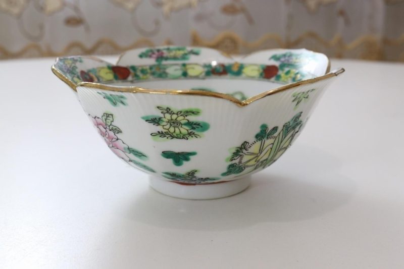 Handmålad Skål, Kina, qianlong-stil