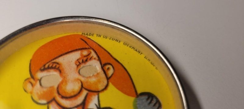 VINTAGE U.S. ZONE TYSKLAND SKIFTIGHET PUSSEL SPEL MAN OCH HUND