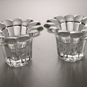 2st ljushållare Forever Crystal, 24 % bly,  för långa ljus