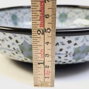 Elegant keramikskål med unik mosaikdesign, 17 cm