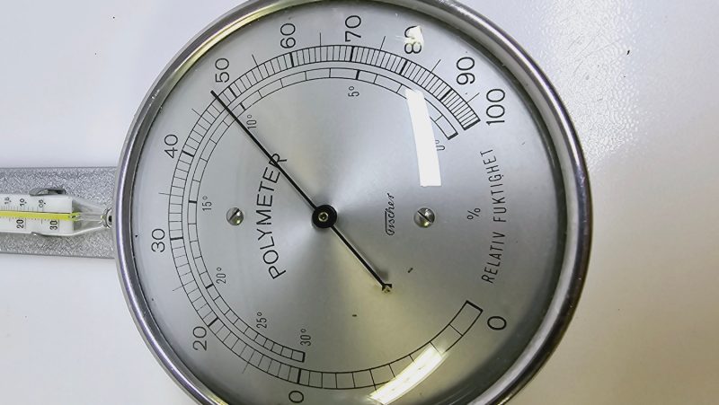 Vintage Polymeter i metall – Funktionell och dekorativ