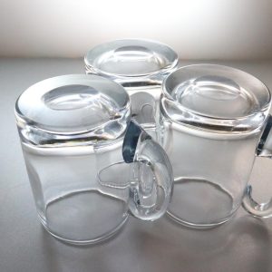 3 stycken glas / Sejdlar troligen Kosta