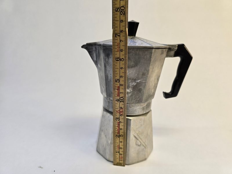 Klassisk Espressokanna i Aluminium - Retrodesign, 19 cm
