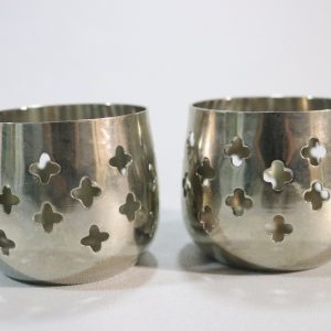 2st ljuslyktor i metall, Made in India