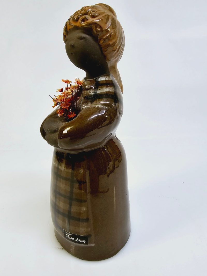 Keramisk figur "Kvinna med blommor" – Design Rosa Ljung