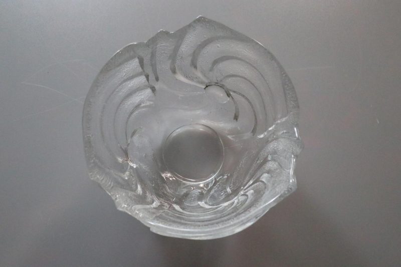 SKÅL, glas, Skruf glasbruk Sweden D=14cm