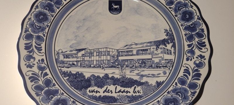 Stort fat Flora keramiek Delfts Handwork Holland