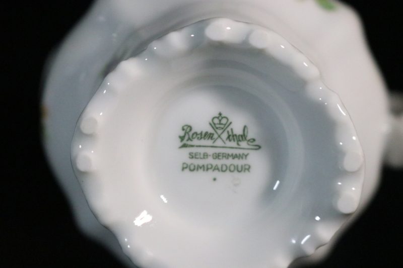 Kanna och gräddkanna, Rosenthale Pompadour