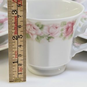 Charmig kaffeservis "Rosa Symphonia" från Svaneholm, 15 delar