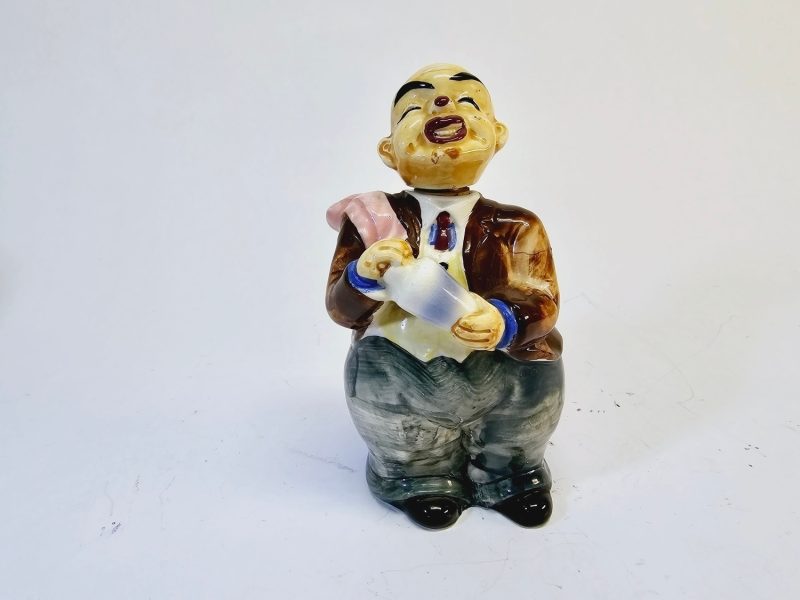 Keramisk Flaskfigur – 17 cm, Handmålad