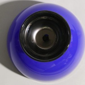 Stilfull blå glasskål – 12,5 cm hög och 14 cm i diameter