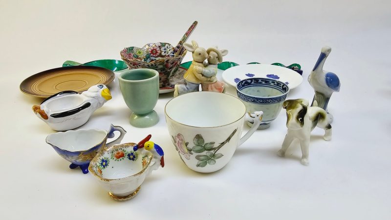 Charmigt assorterat porslinssortiment – B&G Denmark, Höganäs, Old Gustavsberg mm