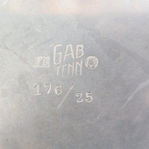 Exklusiv GAB Tennskål med detaljerade fiskmotiv - Svenskt hantverk i toppklass!