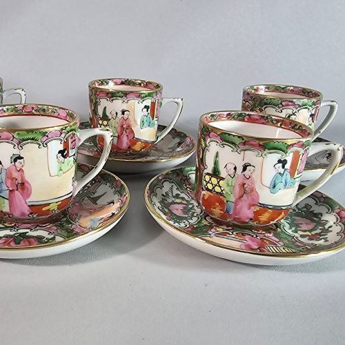 KAFFESERVIS, Kina, Kanton Famille rose