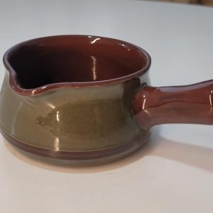 Elegant silverfärgad sparbössa med antik charm
