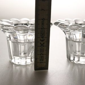 2st ljushållare Forever Crystal, 24 % bly,  för långa ljus