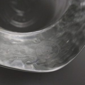 Bergdala glasbruk Ljuslykta / Lykta glas. Klar blå