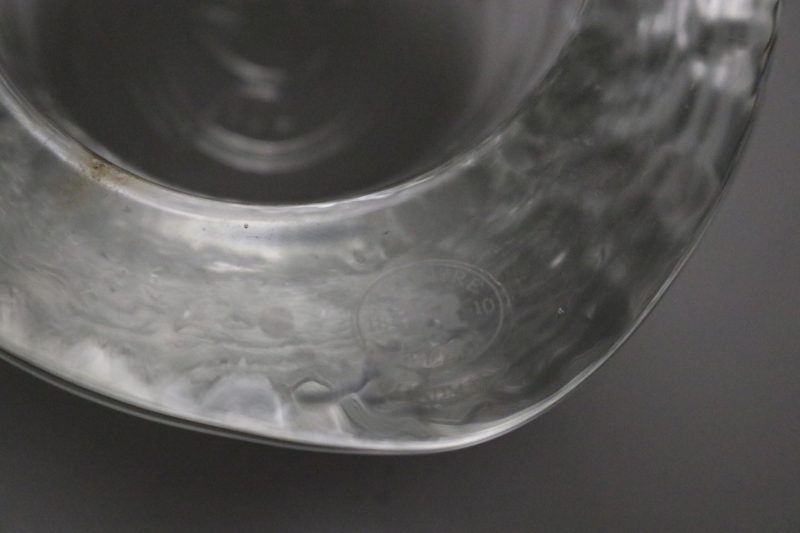 Bergdala glasbruk Ljuslykta / Lykta glas. Klar blå