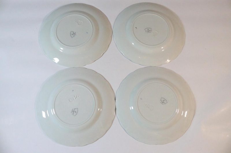 4st förrättstallrikar, Gustavsberg Azur Willhelm Kåge, 21,5cm
