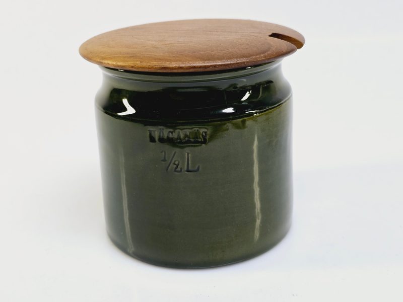 Höganäs Keramikburk ½L med trälock