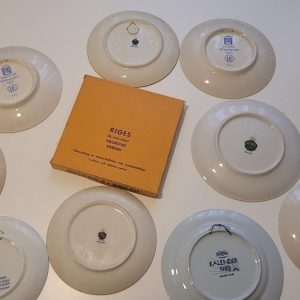 Blandade samlartallrikar bl.a Jackie Lynd, Otto Hedström, UE, Rörstrand, B&G mm